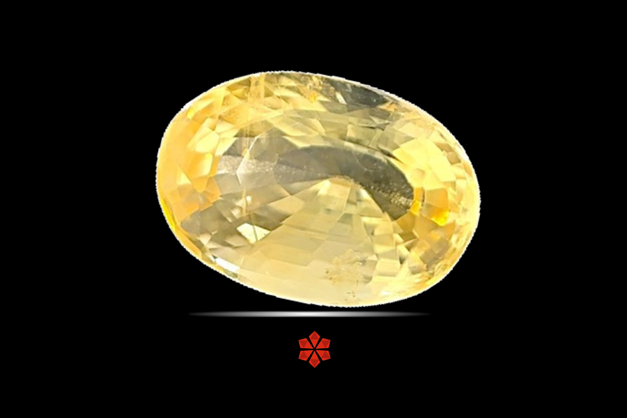 Yellow Sapphire (Pushparag) 12x8 MM 4.96 carats