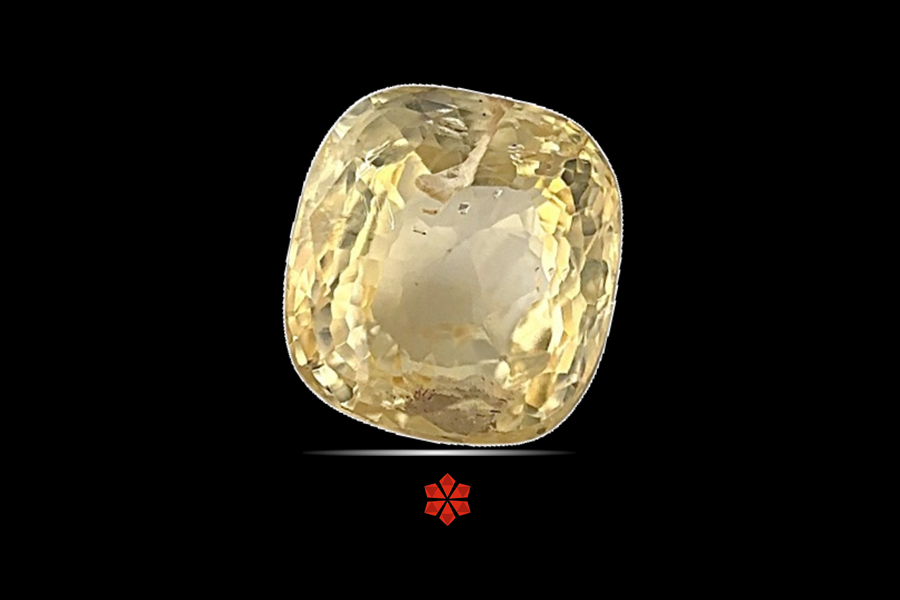 Yellow Sapphire (Pushparag) 8x8 MM 2.98 carats