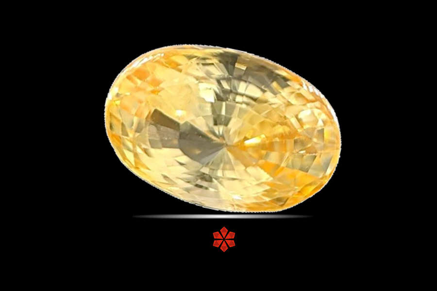 Yellow Sapphire (Pushparag) 12x8 MM 6.01 carats