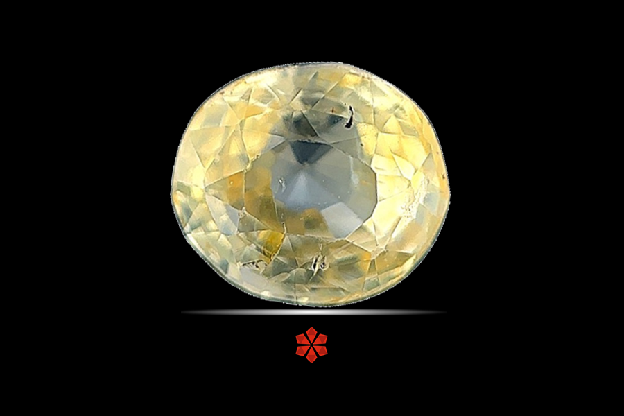 Yellow Sapphire (Pushparag) 9x8 MM 2.9 carats