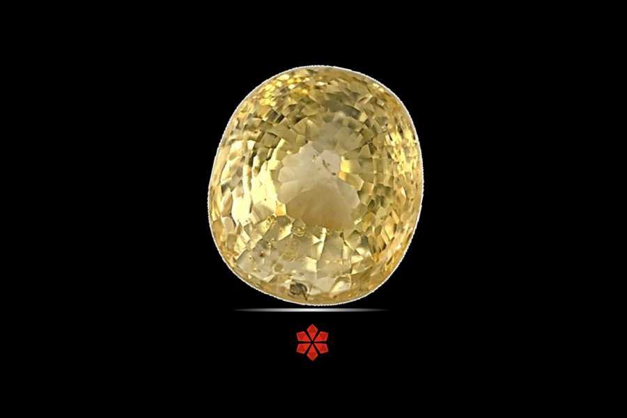 Yellow Sapphire (Pushparag) 8x7 MM 3.31 carats