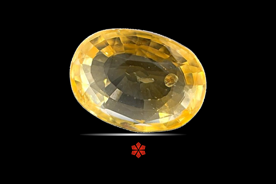 Yellow Sapphire (Pushparag) 13x10 MM 6.21 carats