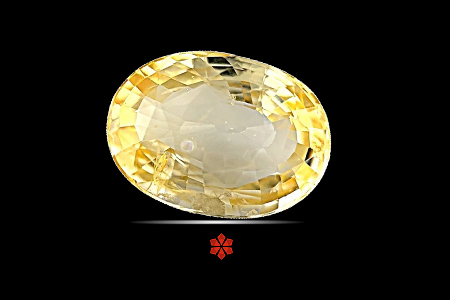 Yellow Sapphire (Pushparag) 14x10 MM 6.63 carats