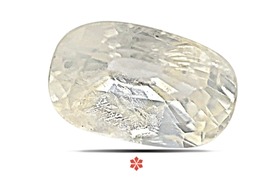 White Sapphire 9x6 MM 2.91 carats