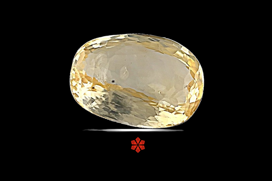 Yellow Sapphire (Pushparag) 11x8 MM 3.37 carats