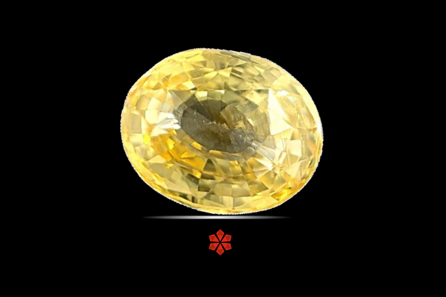 Yellow Sapphire (Pushparag) 11x9 MM 5.23 carats