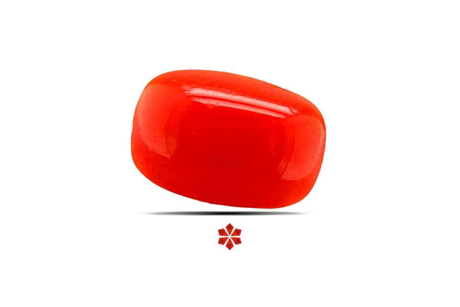 Red Coral (Pavalam) 13x9 MM 2.9 carats