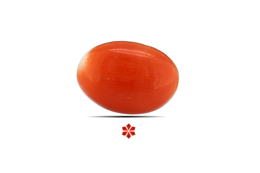 Red Coral 9x7 MM 1.34 carats