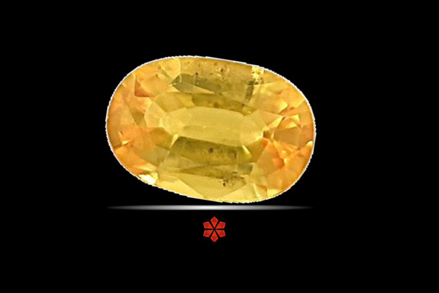 Yellow Sapphire (Pushparag) 7x5 MM 0.97 carats