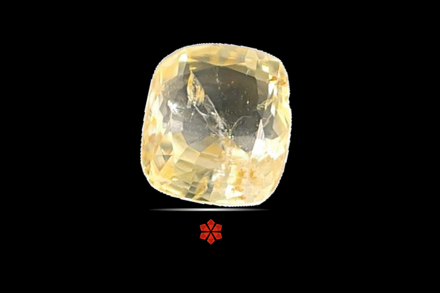 Yellow Sapphire (Pushparag) 8x7 MM 3.11 carats