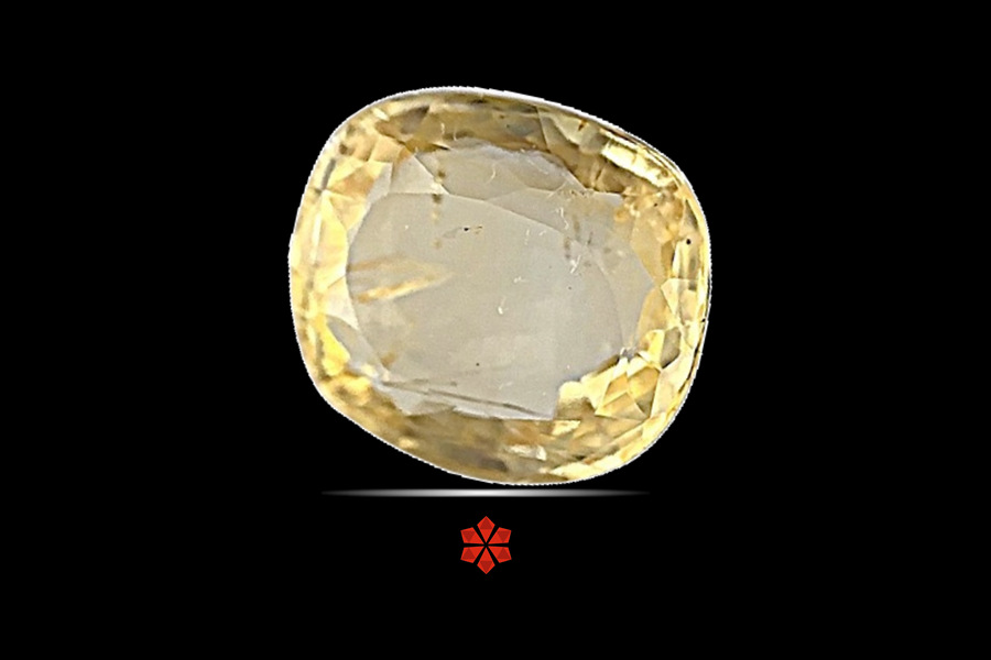 Yellow Sapphire (Pushparag) 9x8 MM 3.1 carats