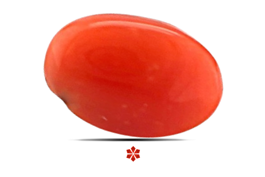 Red Coral 9x6 MM 1 carats