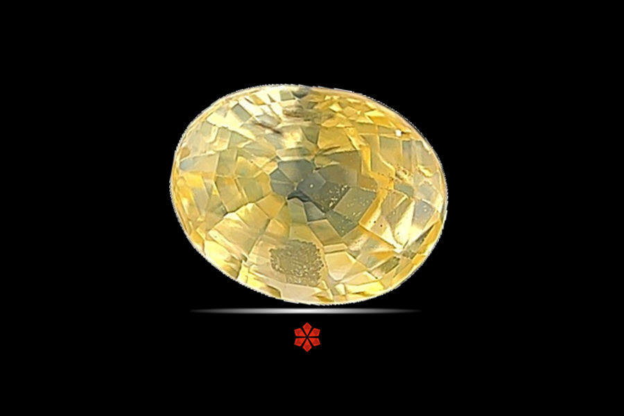 Yellow Sapphire (Pushparag) 7x6 MM 1.5 carats