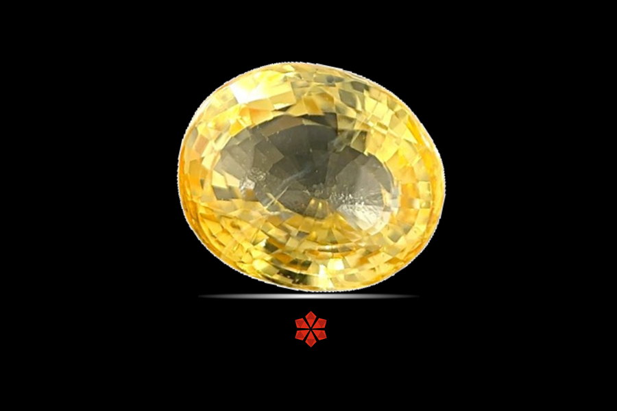 Yellow Sapphire (Pushparag) 11x9 MM 5.41 carats