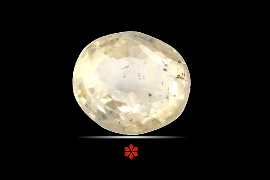 Yellow Sapphire (Pushparag) 9x8 MM 3.07 carats