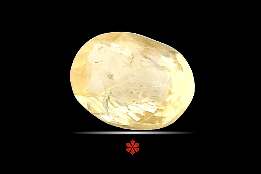 Yellow Sapphire (Pushparag) 10x7 MM 3.1 carats