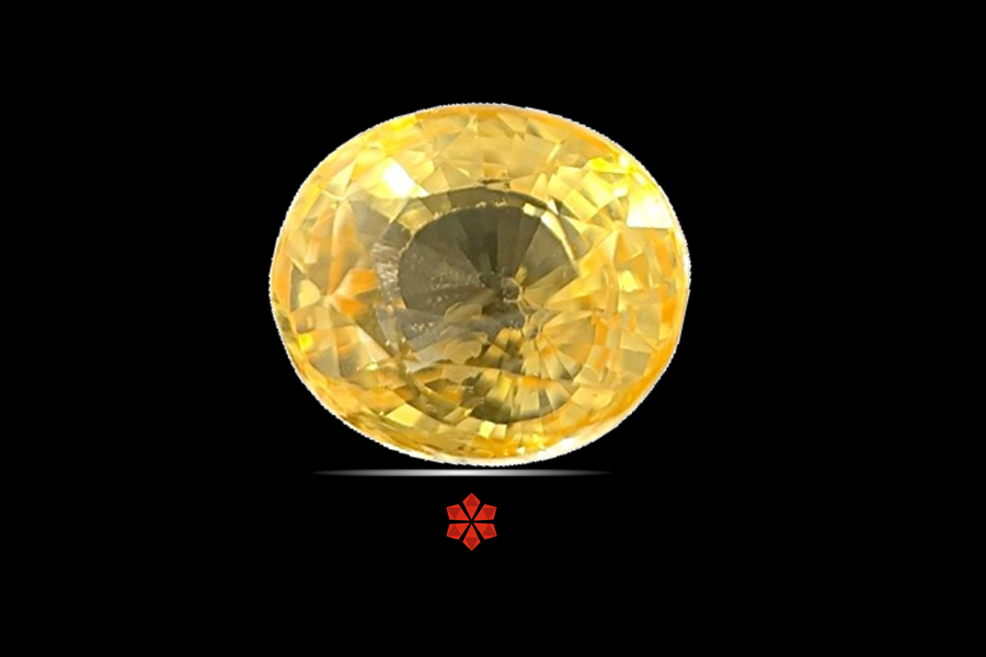 Yellow Sapphire (Pushparag) 10x9 MM 5.7 carats