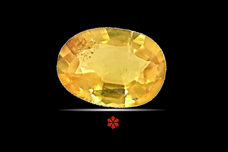 Yellow Sapphire (Pushparag) 7x5 MM 0.95 carats