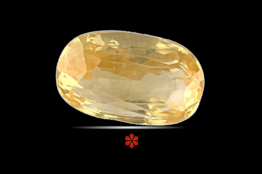 Yellow Sapphire (Pushparag) 10x6 MM 3.56 carats