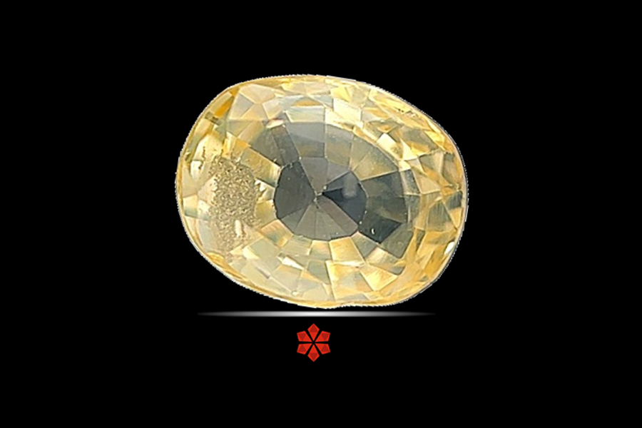 Yellow Sapphire (Pushparag) 7x6 MM 1.7 carats