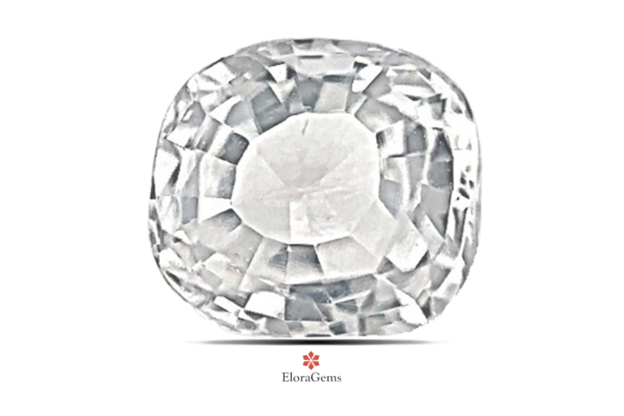 White Sapphire 6x5 MM 0.97 carats