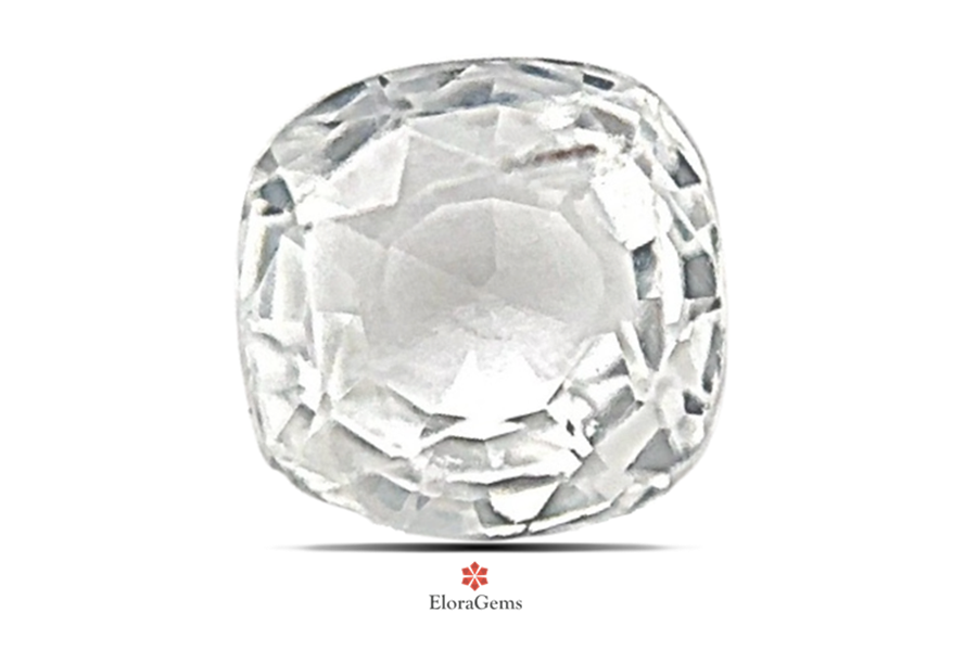 White Sapphire 5x5 MM 1.1 carats