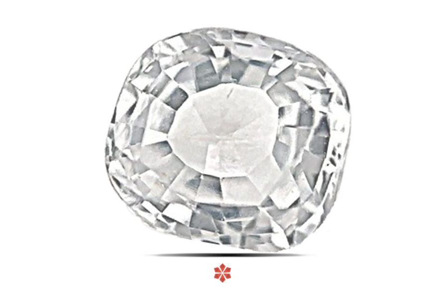 White Sapphire 6x5 MM 0.97 carats