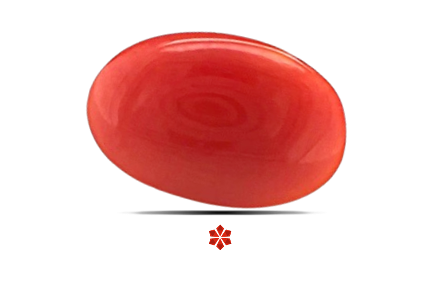 Red Coral 9x6 MM 0.8 carats