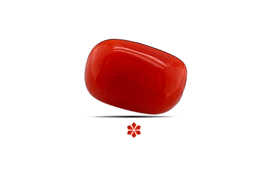 Red Coral (Pavalam) 9x7 MM 2.57 carats