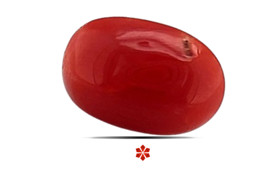 Red Coral 8x6 MM 1.35 carats