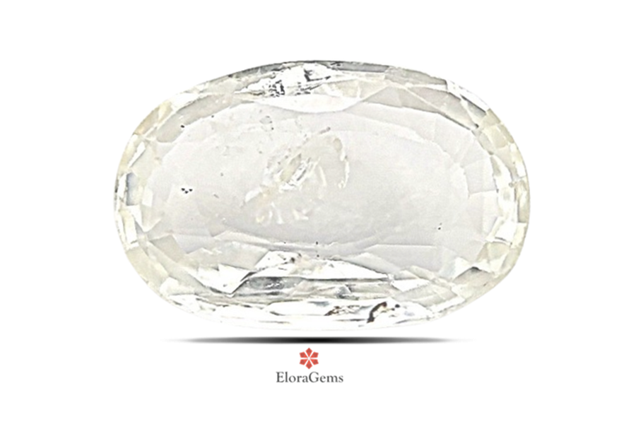 White Sapphire 11x8 MM 2.8 carats