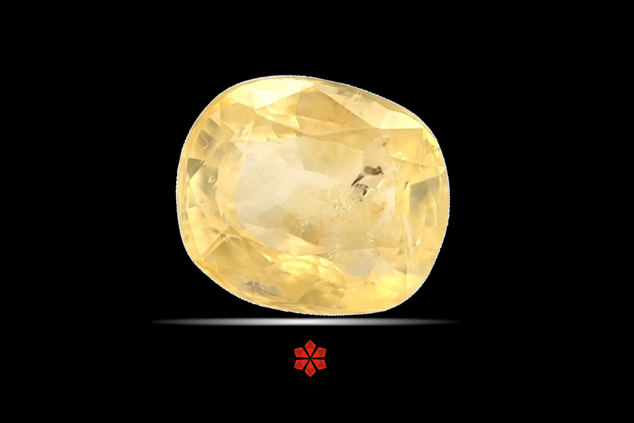 Yellow Sapphire (Pushparag) 9x8 MM 3.08 carats