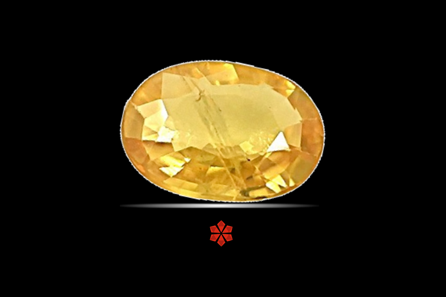 Yellow Sapphire (Pushparag) 8x6 MM 1.24 carats