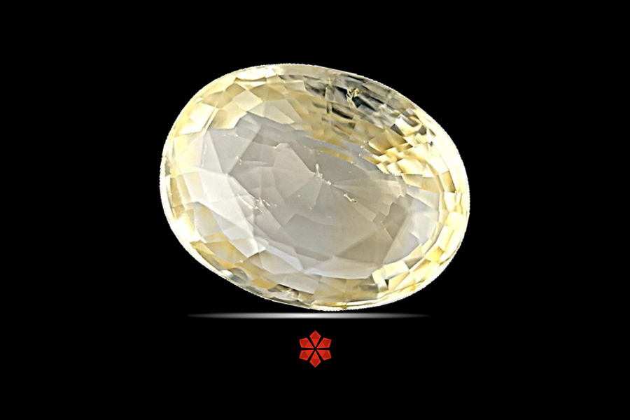 Yellow Sapphire (Pushparag) 12x9 MM 5.63 carats