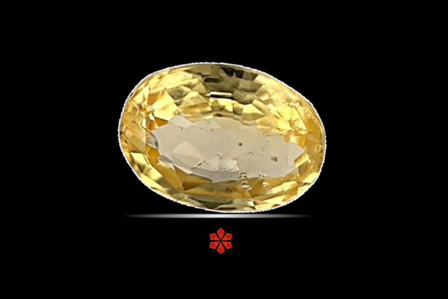 Yellow Sapphire (Pushparag) 8x6 MM 1.6 carats