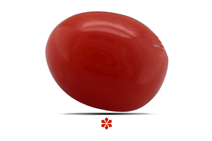 Red Coral 7x6 MM 1.24 carats