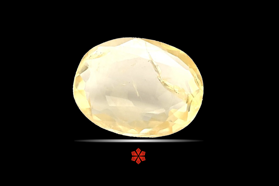 Yellow Sapphire (Pushparag) 11x9 MM 3.16 carats