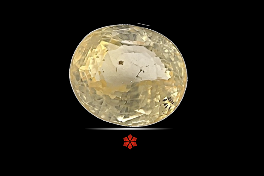 Yellow Sapphire (Pushparag) 9x7 MM 3.32 carats