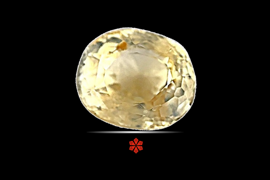 Yellow Sapphire (Pushparag) 9x7 MM 3.1 carats