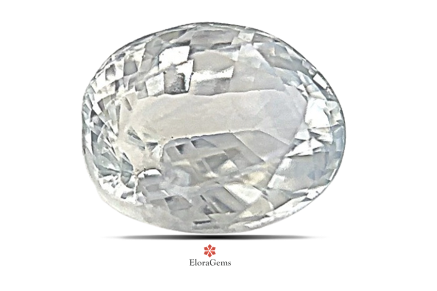 White Sapphire 7x6 MM 1.6 carats