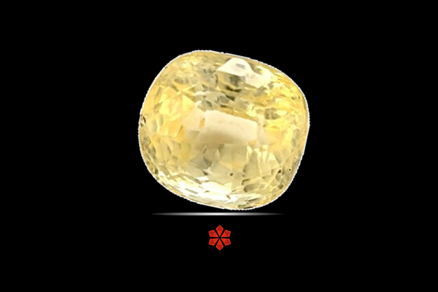 Yellow Sapphire (Pushparag) 8x7 MM 3.3 carats