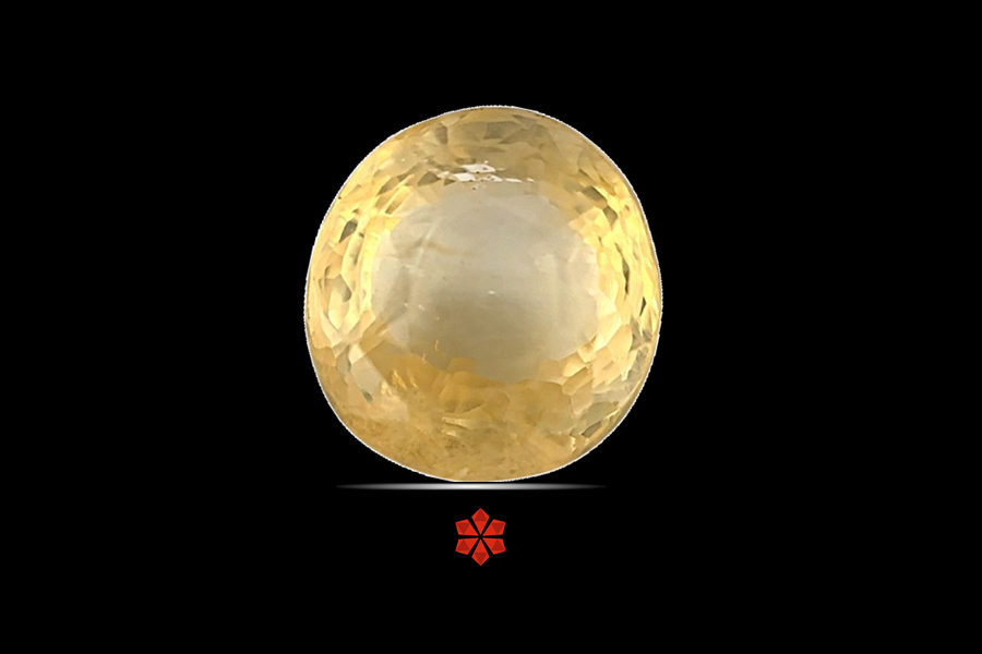 Yellow Sapphire (Pushparag) 8x7 MM 4.3 carats