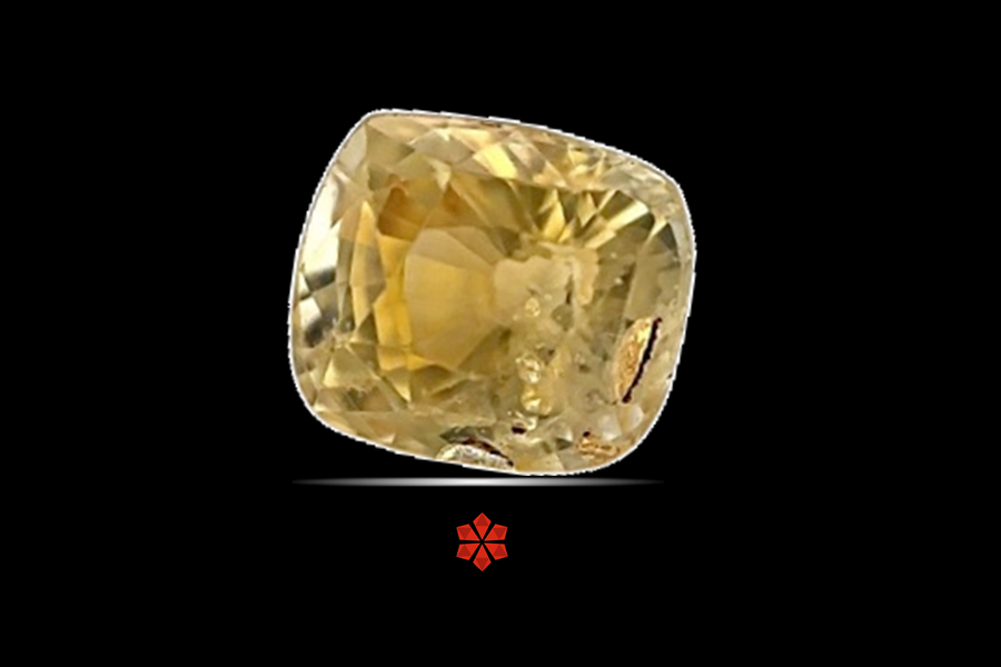 Yellow Sapphire (Pushparag) 7x6 MM 2 carats