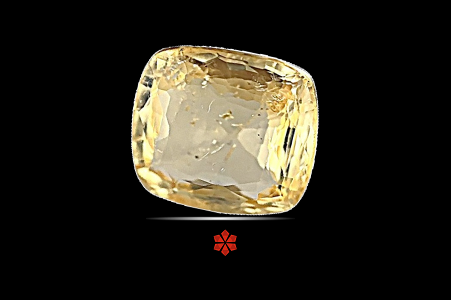 Yellow Sapphire (Pushparag) 9x8 MM 3.46 carats