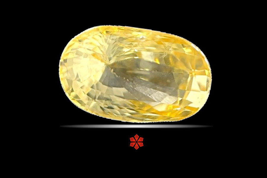 Yellow Sapphire (Pushparag) 12x7 MM 5.1 carats