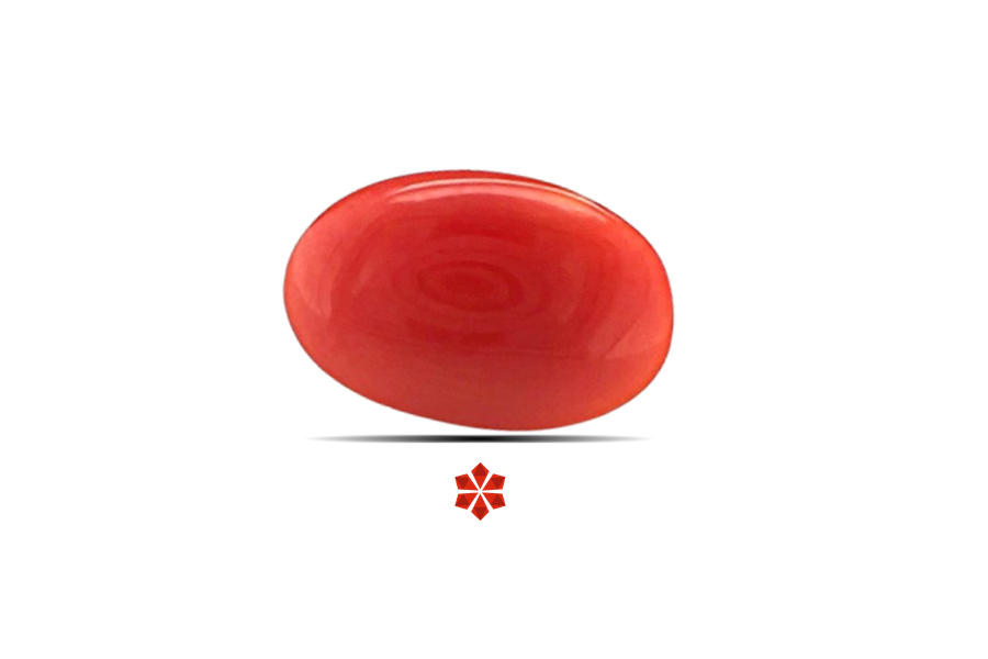 Red Coral 9x6 MM 0.8 carats