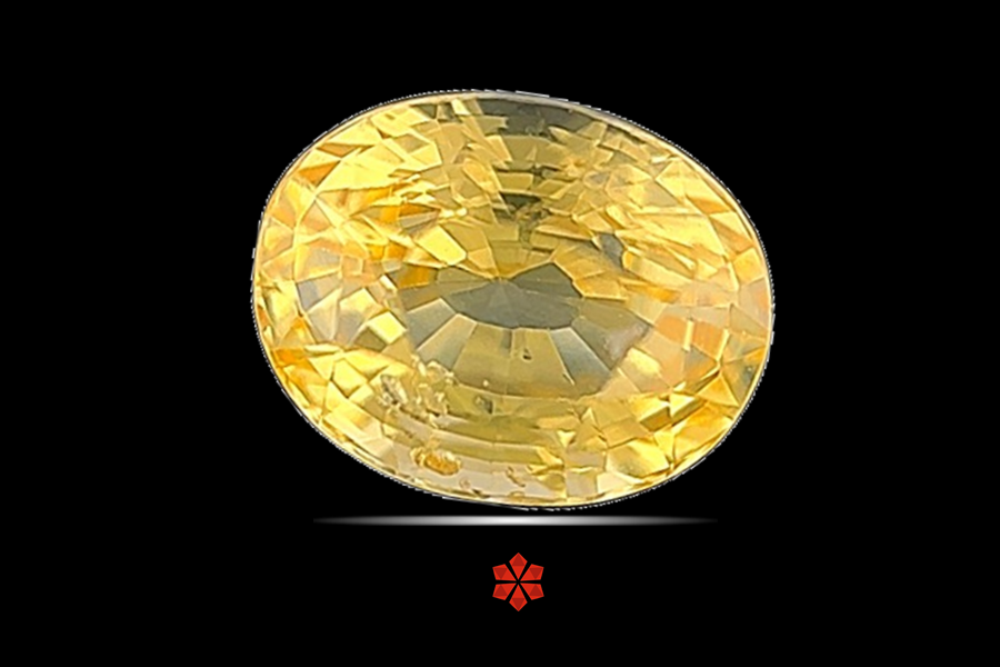 Yellow Sapphire (Pushparag) 8x6 MM 2 carats