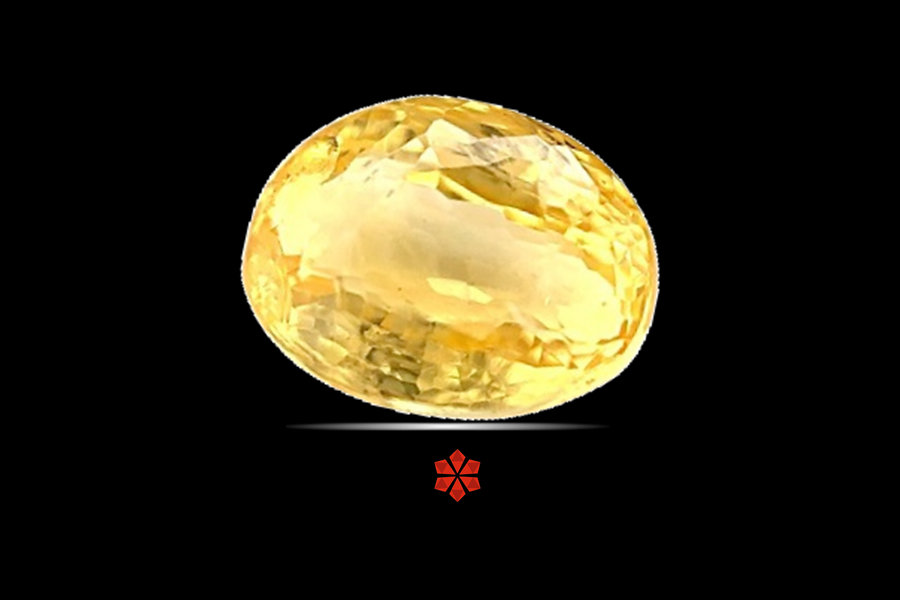 Yellow Sapphire (Pushparag) 9x7 MM 3.03 carats