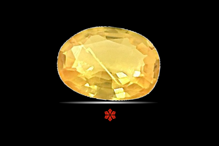 Yellow Sapphire (Pushparag) 7x5 MM 0.91 carats