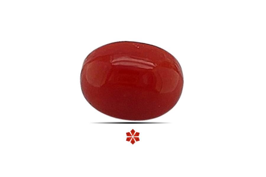 Red Coral 7x5 MM 1.21 carats